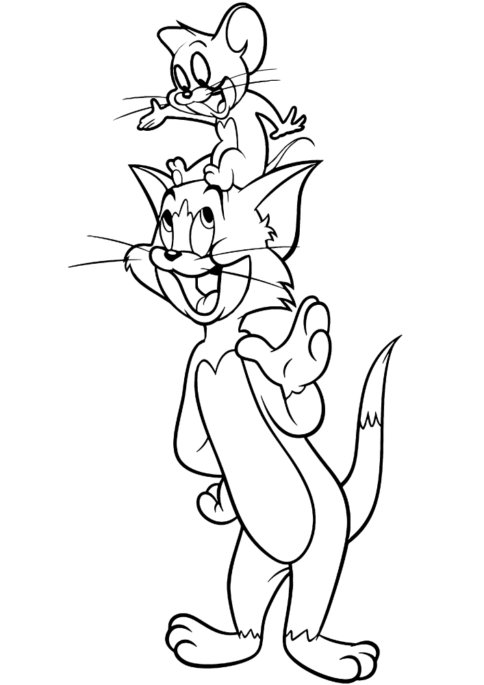 Logo Cartoon-Serie Tom und Jerry Malbuch